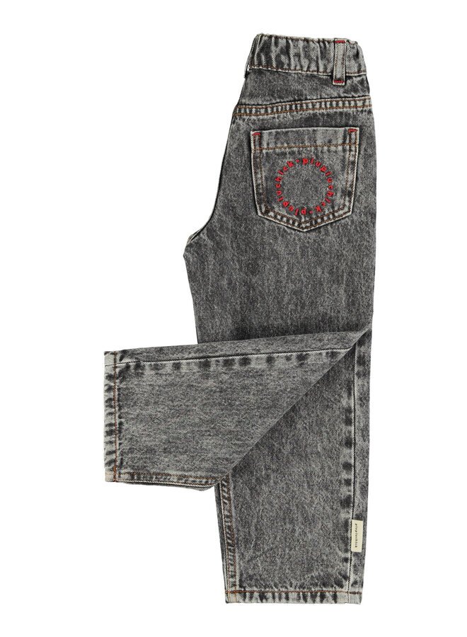 Piupiuchick - Unisex trousers - Washed black denim