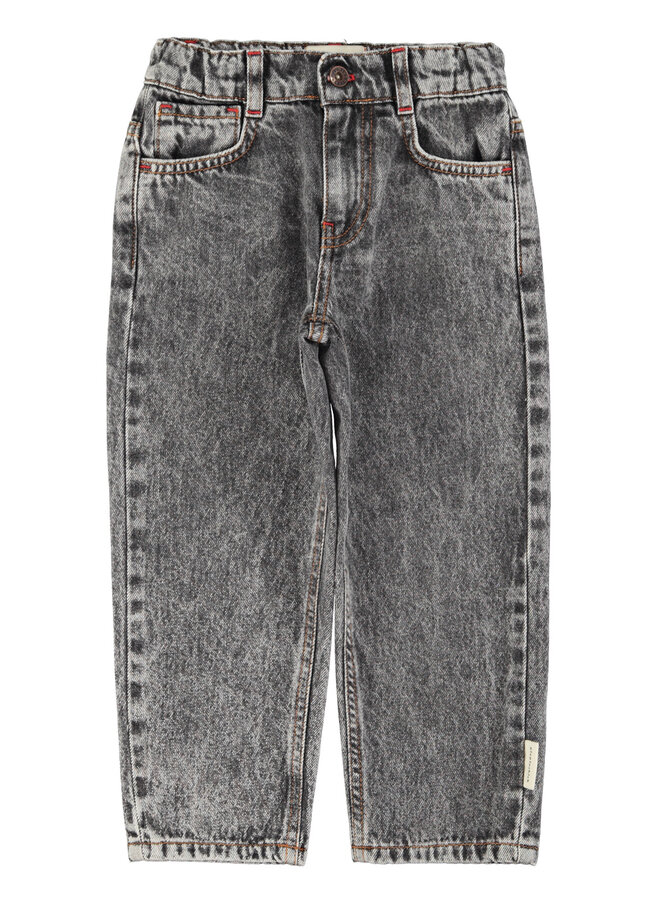 Piupiuchick - Unisex trousers - Washed black denim