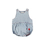 Piupiuchick - Sleeveless baby romper - Blue light denim