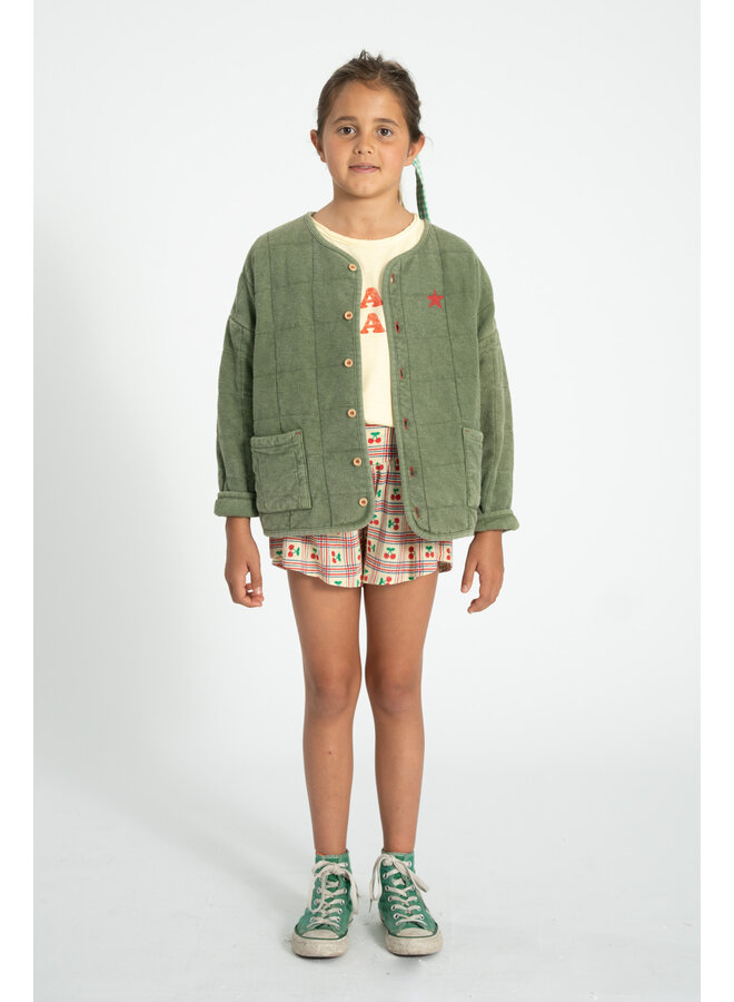 Piupiuchick - Shorts - Light yellow w/ cherries allover