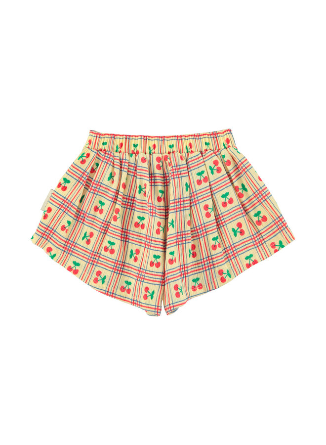 Piupiuchick - Shorts - Light yellow w/ cherries allover