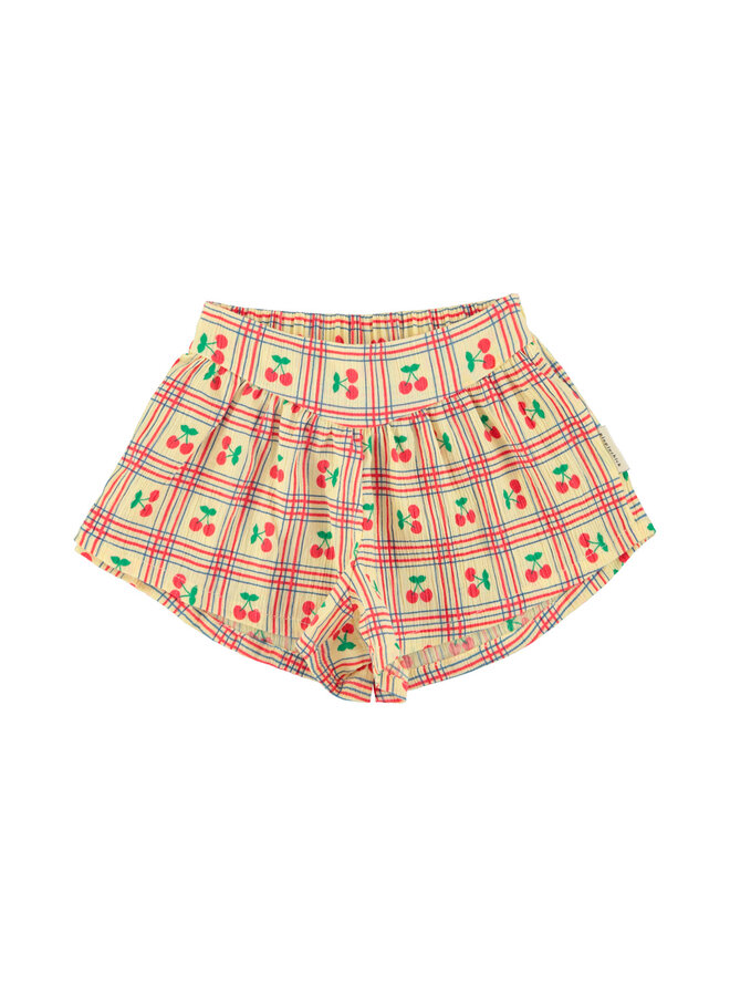 Piupiuchick - Shorts - Light yellow w/ cherries allover