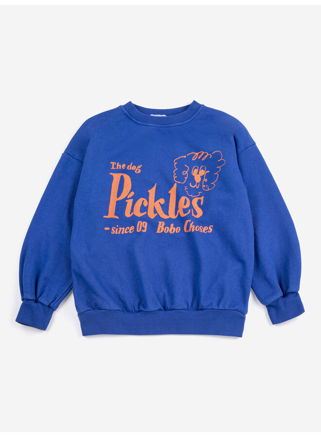 Bobo Choses - Pickles the dog sweatshirt - Midnight blue