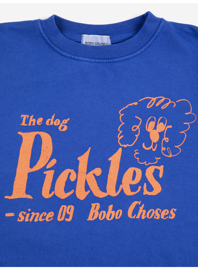 Bobo Choses - Pickles the dog sweatshirt - Midnight blue