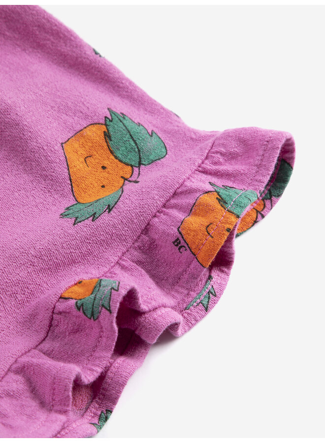 Bobo Choses - Tangerine all over ruffled shorts - Purple