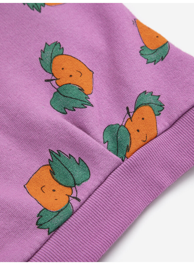 Bobo Choses - Tangerine all over cropped sweatshirt - Purple