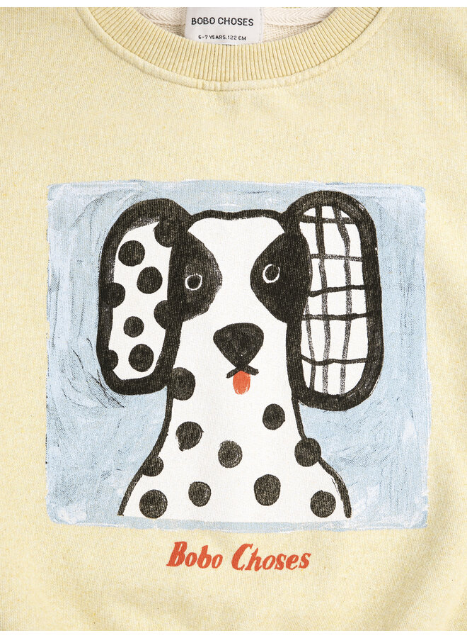 Bobo Choses - Van dog sweatshirt - Yellow