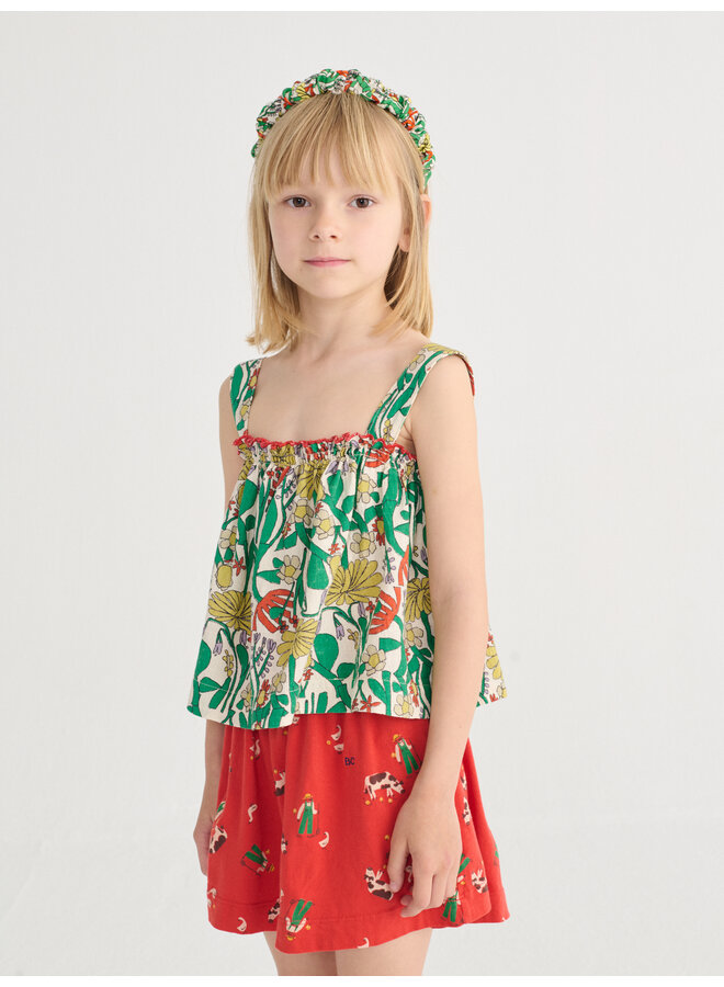 Bobo Choses - Color herbalist all over woven top - Offwhite