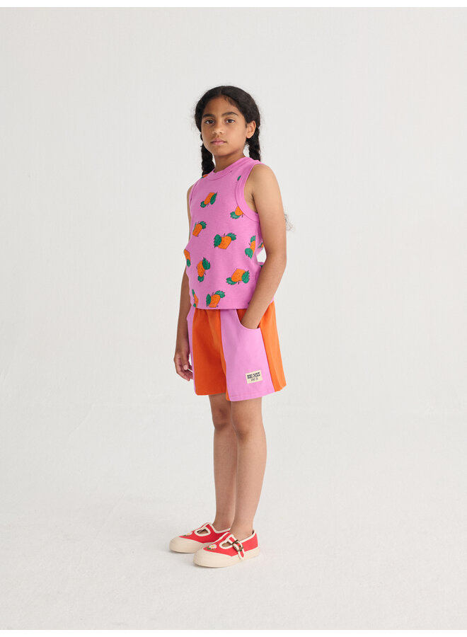 Bobo Choses - Bobo Choses color block woven shorts - Orange