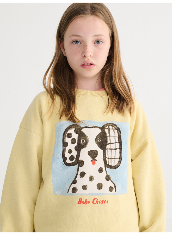 Bobo Choses - Van dog sweatshirt - Yellow