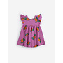 Bobo Choses - Tangerine all over ruffled dress - Fuchsia