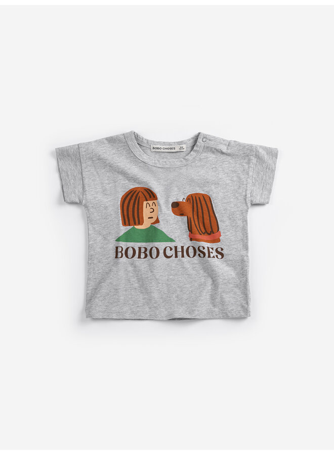 Bobo Choses - Friends in a pickle t-shirt - Heather grey