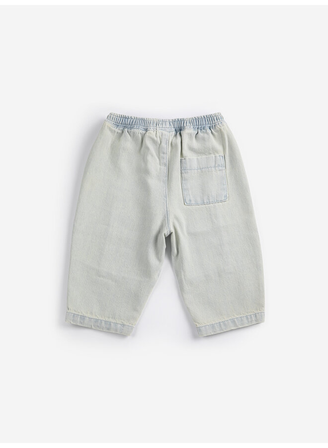 Bobo Choses - Bobo Choses denim pants - Light blue
