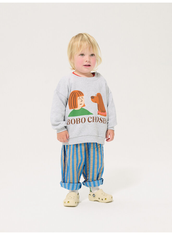 Bobo Choses - Friends in a pickle sweatshirt - Heather grey
