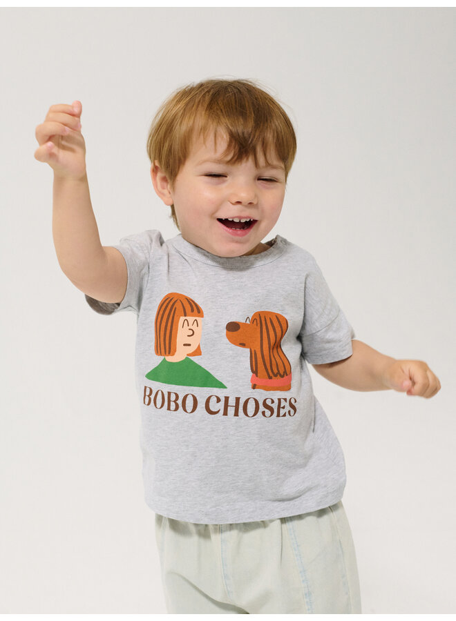 Bobo Choses - Friends in a pickle t-shirt - Heather grey
