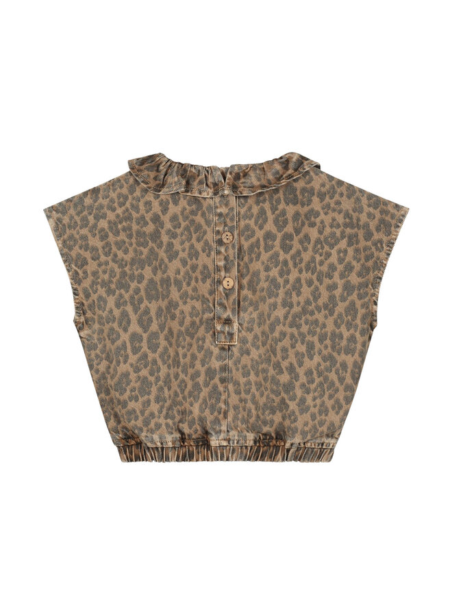 Charlie Petite - Paige top - Tiger print