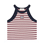 Charlie Petite - Naylee singlet - Stripes bordeaux/navy/ecru