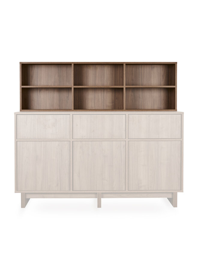 Kyo commode XL opzetstuk - Walnut
