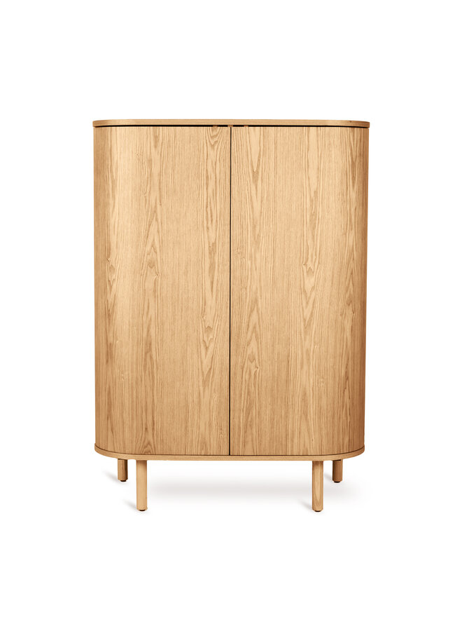 Yume kast ronde deuren - Natural ash