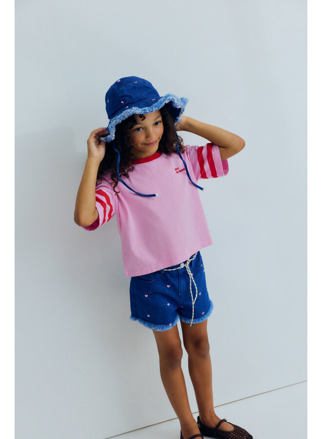 The New Society - Canna t-shirt - Pink lavander