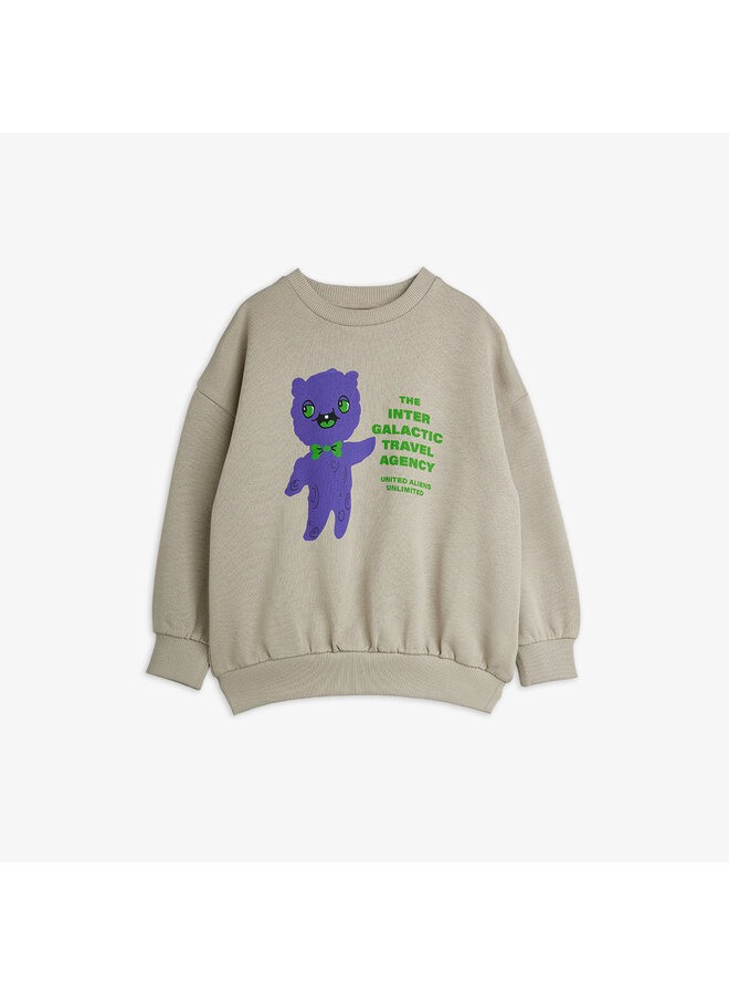 Mini Rodini - Alien travel agency sp sweatshirt - Grey