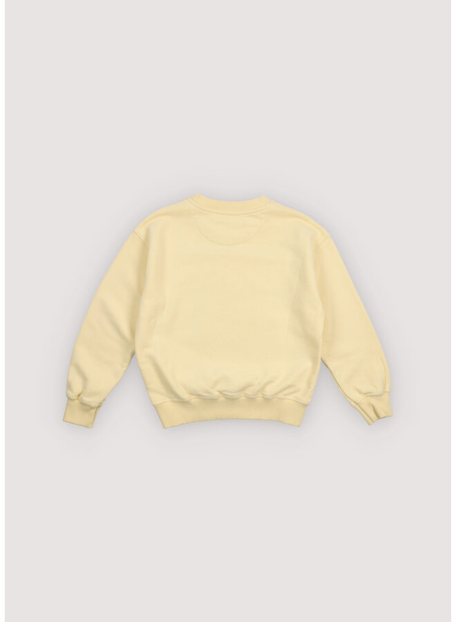 The New Society - TNS logo sweatshirt - Soft lemon