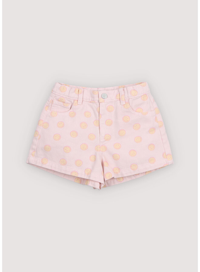 Smiley denim short - Smiley print