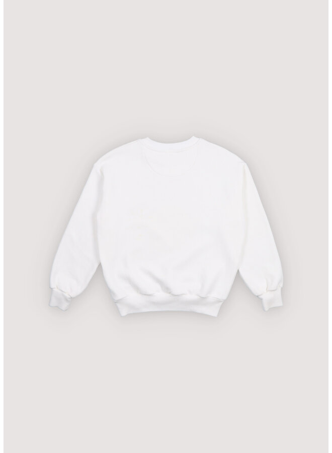 The New Society - Smiley sweatshirt - Pure cloud