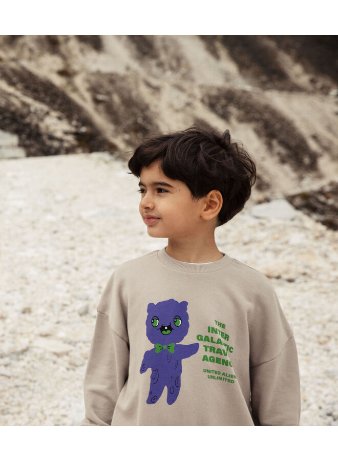 Mini Rodini - Alien travel agency sp sweatshirt - Grey
