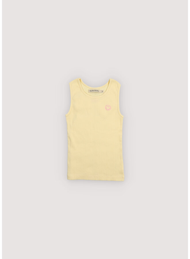 Smiley tee - Soft lemon