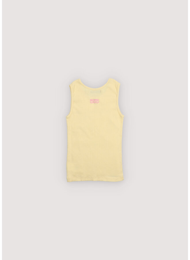 The New Society - Smiley tee - Soft lemon