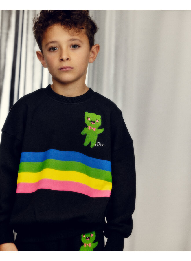 Mini Rodini - Alien stripe sp sweatshirt - Black