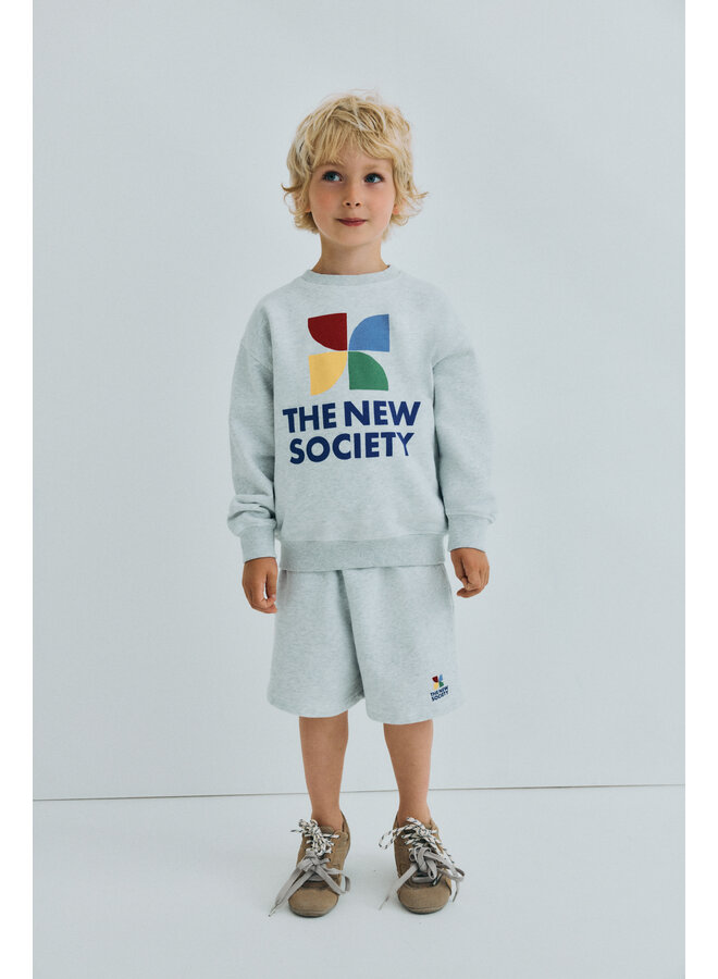 The New Society - TNS logo sweatshirt - Light grey melange