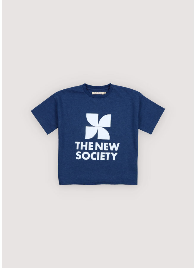 TNS logo t-shirt - Indigo denim