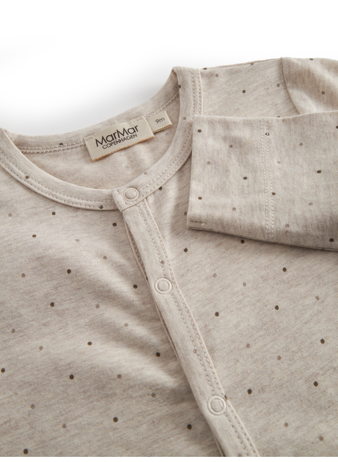 MarMar Copenhagen - Ruka romper - Beige mel dot