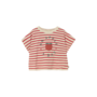 Cozmo - Selvak striped print t-shirt - Tomato