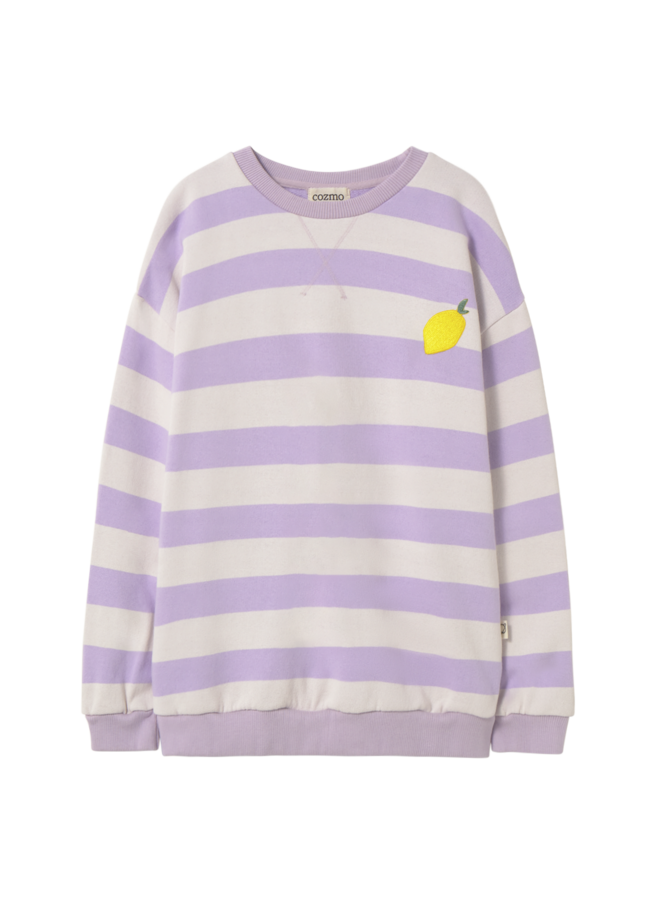 Dan striped sweatshirt - Lavender