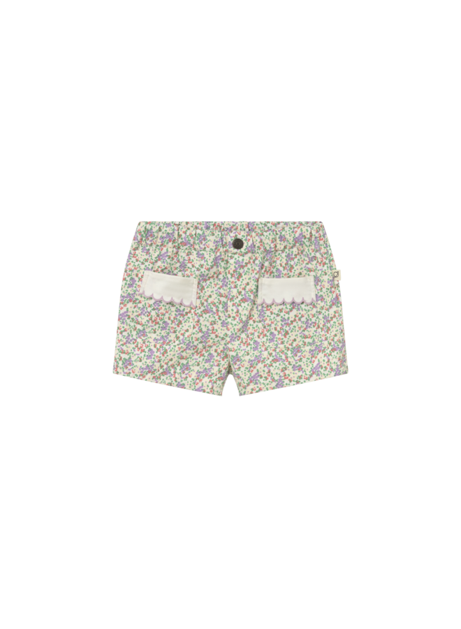 Cozmo - Rose floral twill shorts - Multi