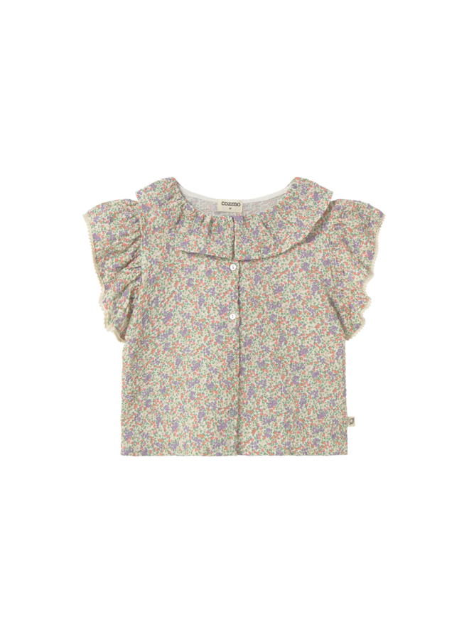 Cozmo - Hiedra floral voile blouse - Multi