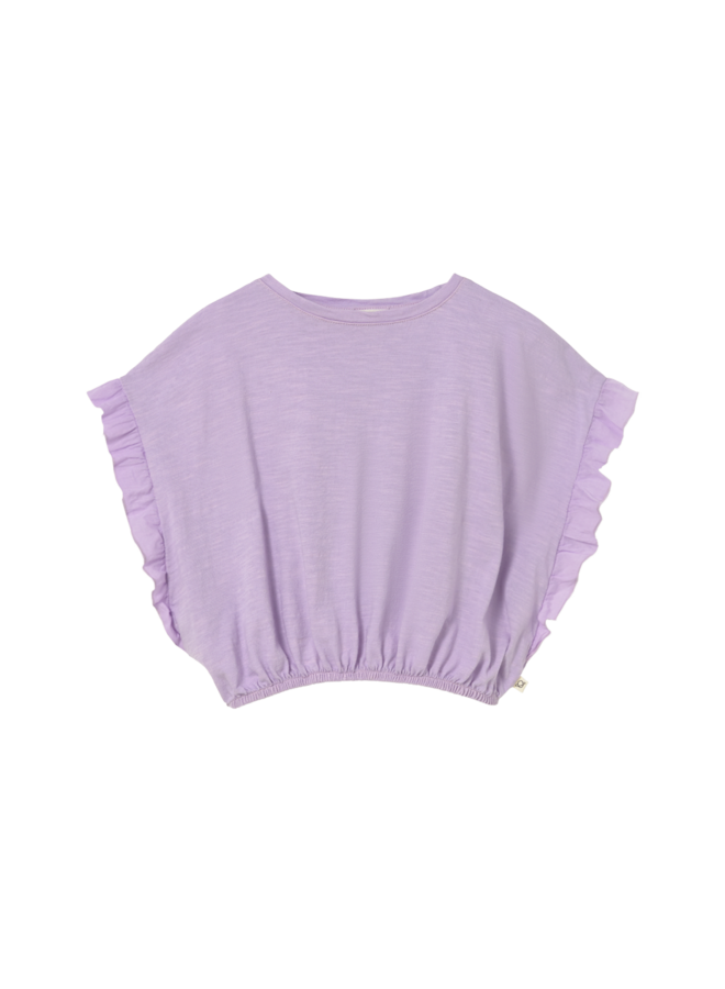 Iris ruffle sleeves t-shirt - Lavender