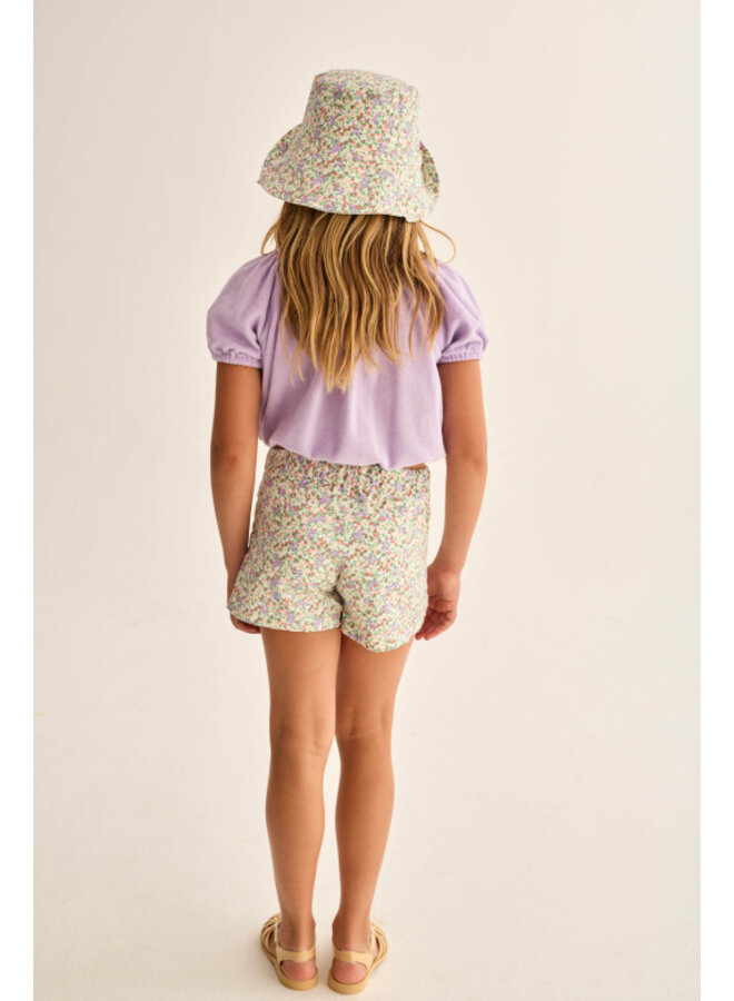 Cozmo - Rose floral twill shorts - Multi