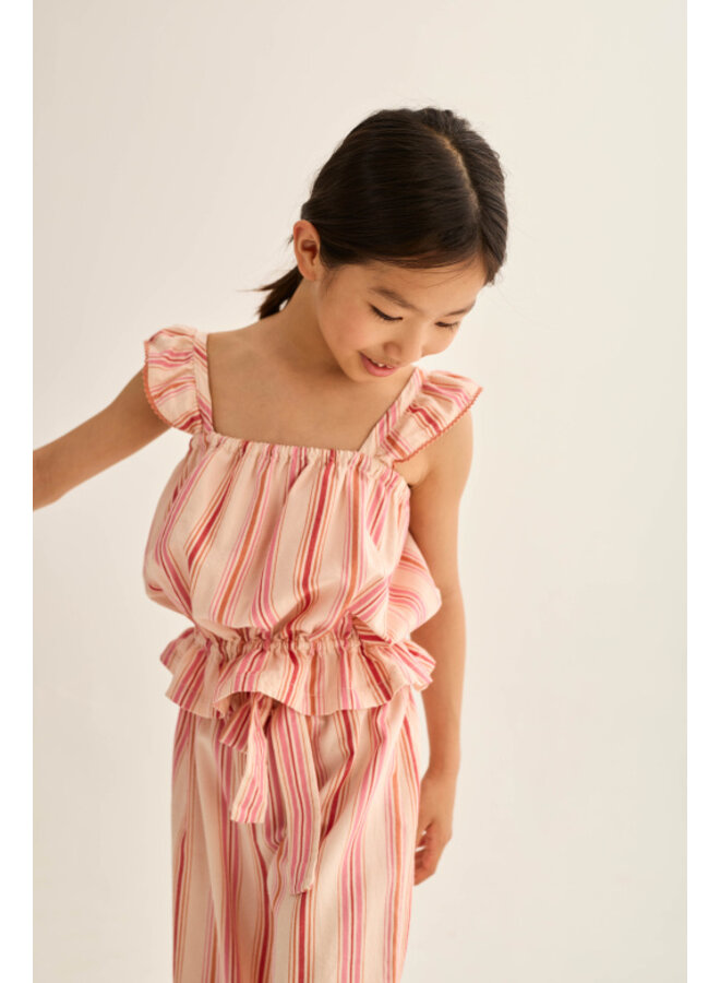 Cozmo - Ava striped top - Pink