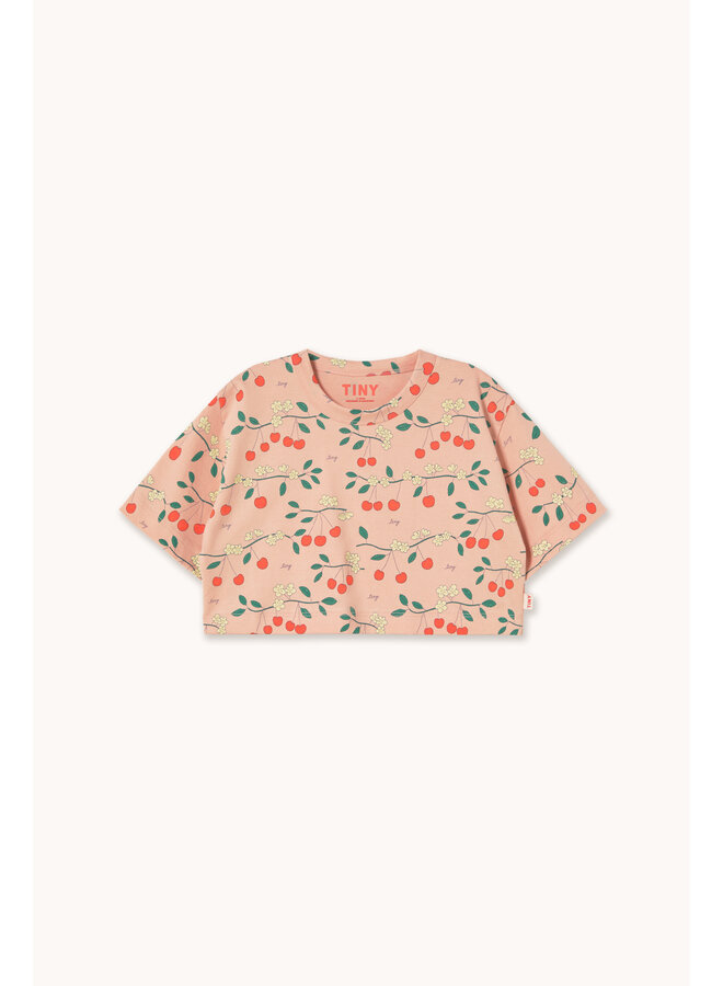 Tiny Cottons - Cherry trees crop tee
