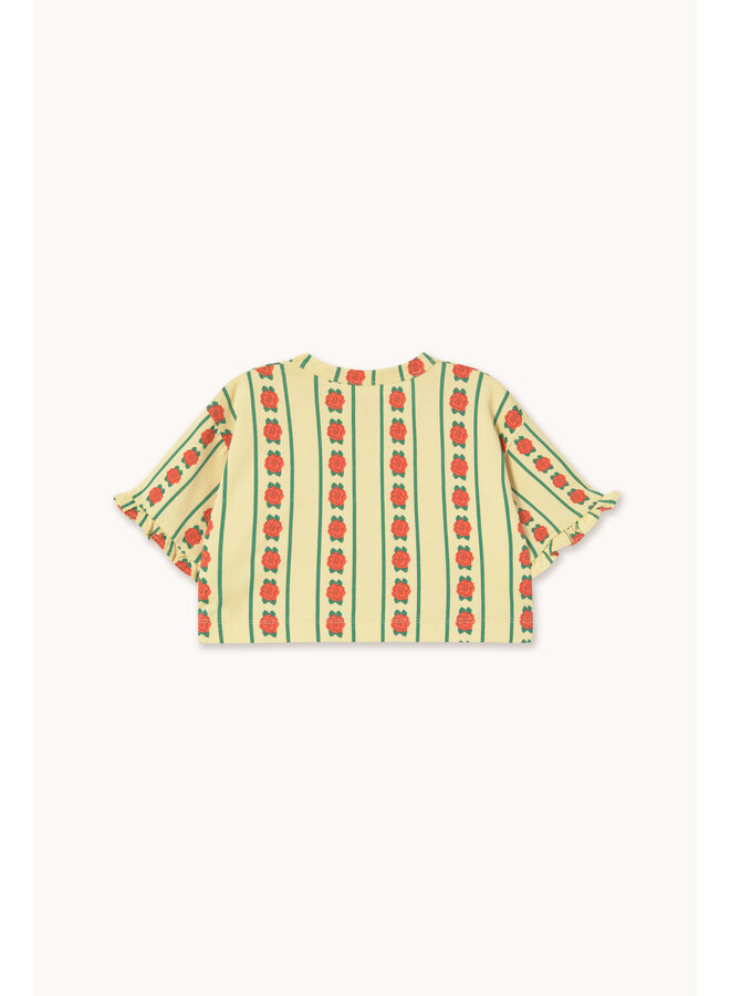Tiny Cottons - Rose pattern crop tee