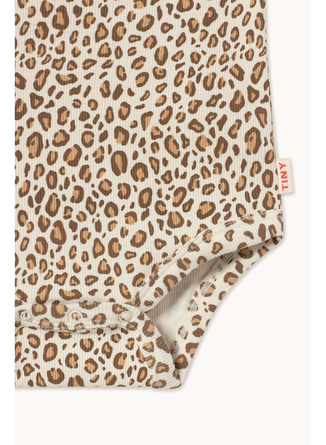 Tiny Cottons - Animal print rib sleeveless body
