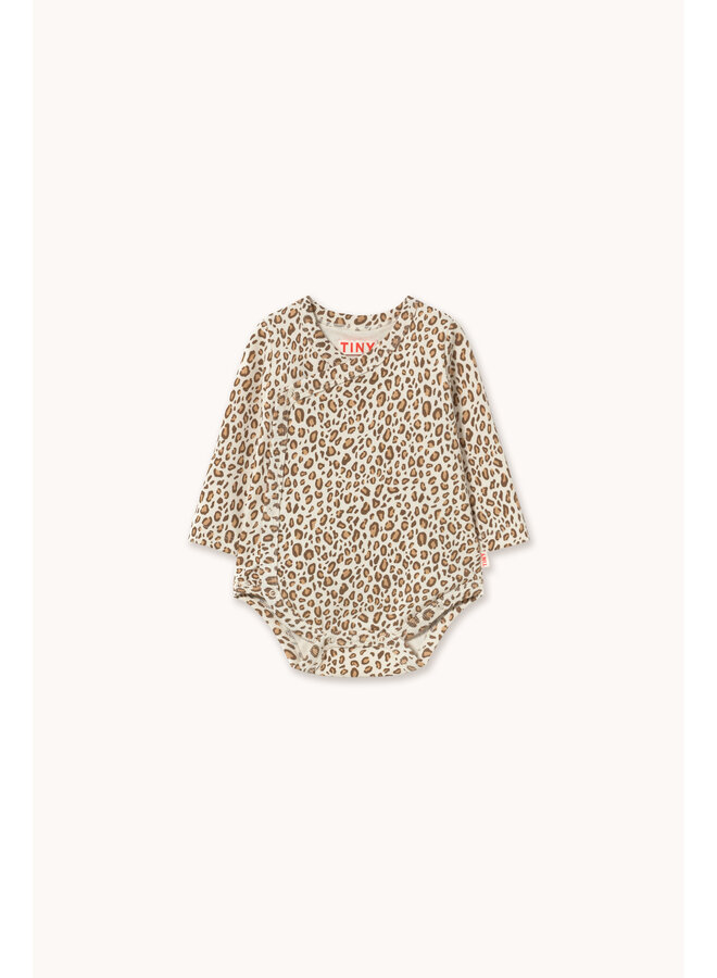 Animal print rib crossed body