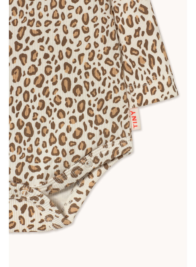 Tiny Cottons - Animal print rib crossed body