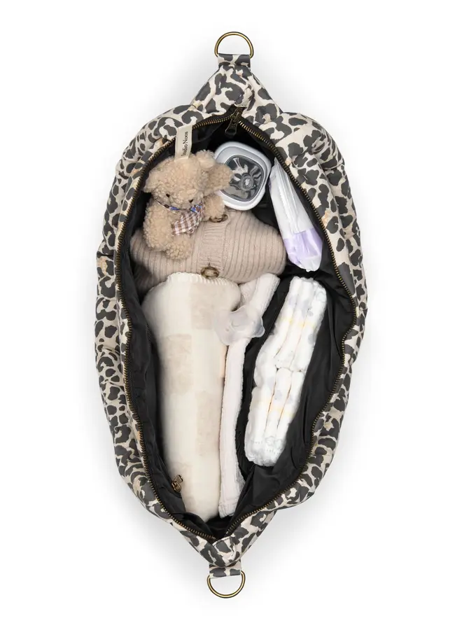 Studio Noos - Soft cotton leopard diaper bag