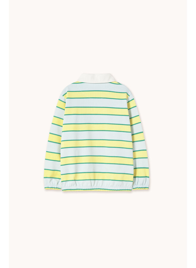 Tiny Cottons - Retro stripes polo sweatshirt