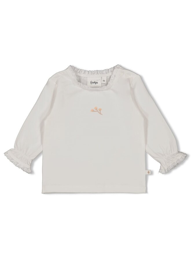 Feetje - Longsleeve - Delicate Flower - Offwhite